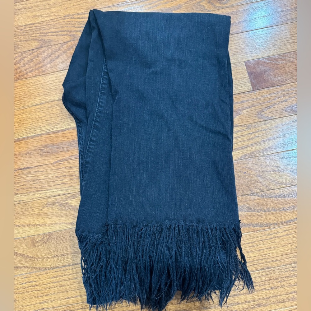 Black Fringed flying monkey jeans